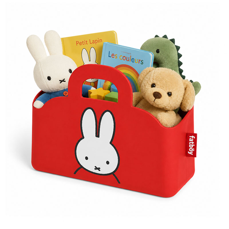 Angers Nantes Bordeaux Mans Rennes Tours Paris Lyon Lilles Nice Icônes Sjopper kees Fatboy X Miffy Sac Panier Rangement rouge Dick Bruna 0