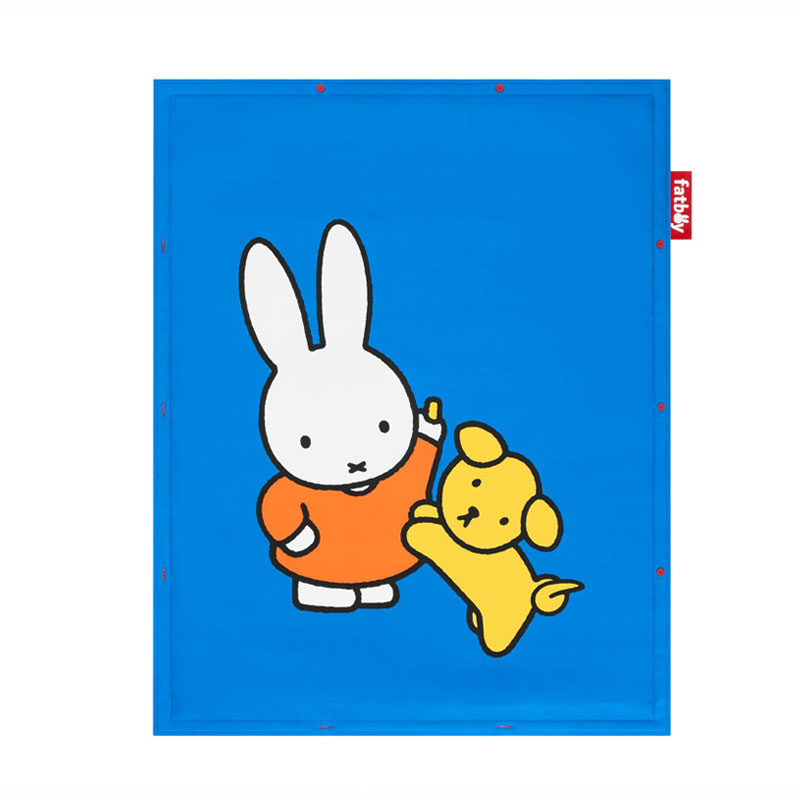 Angers Nantes Bordeaux Rennes Paris Lyon Lilles Nice Icônes Tapis Jeux Fatboy X Miffy Enfant Bleu ludique Nylon dimension 183x140 1