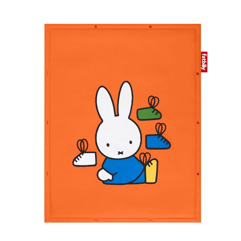 Angers Nantes Bordeaux Rennes Paris Lyon Lilles Nice Icônes Tapis Jeux Fatboy X Miffy Enfant Orange ludique Nylon dimension 183x140 1