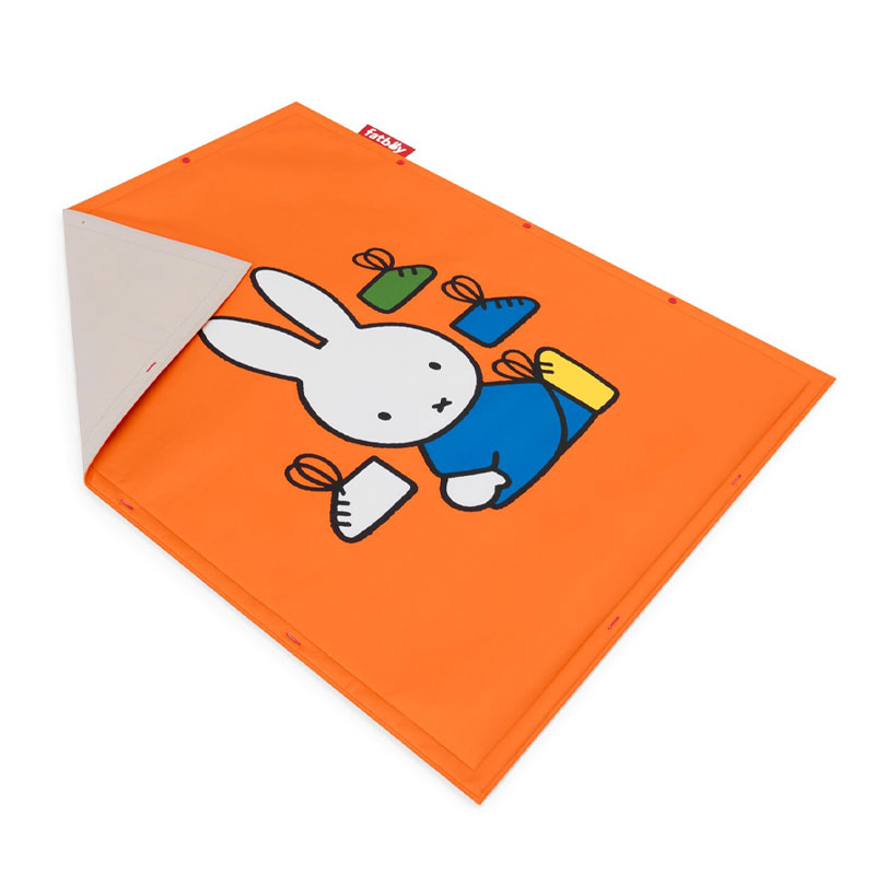 Angers Nantes Bordeaux Rennes Paris Lyon Lilles Nice Icônes Tapis Jeux Fatboy X Miffy Enfant Orange ludique Nylon dimension 183x140 7