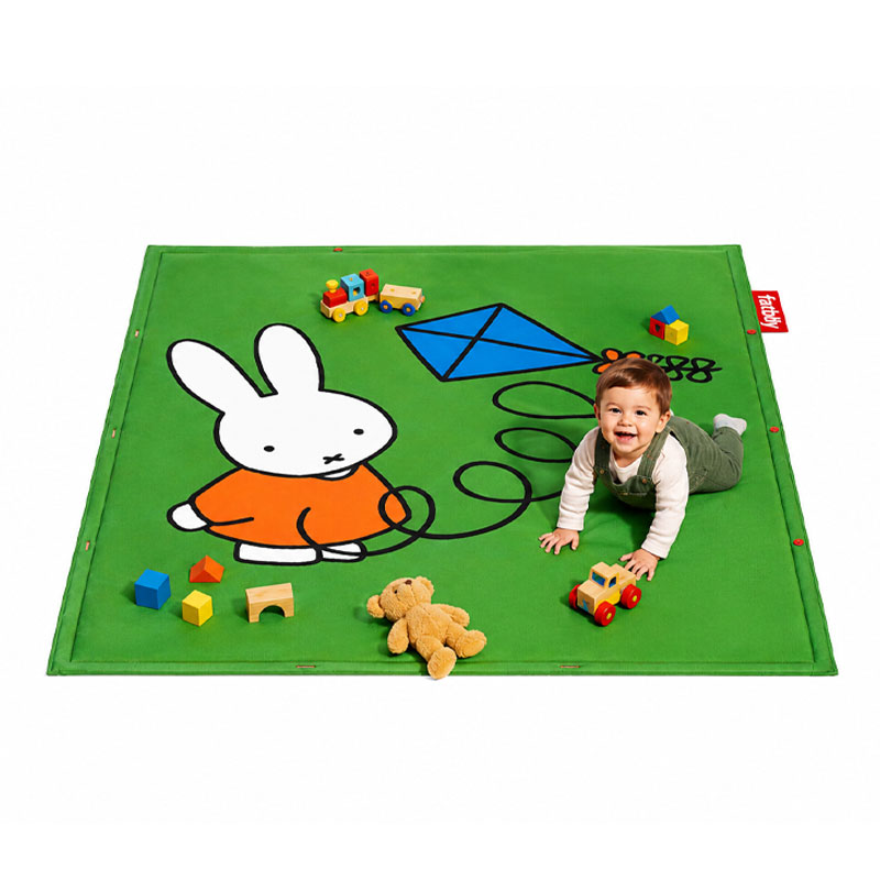 Angers Nantes Bordeaux Rennes Paris Lyon Lilles Nice Icônes Tapis Jeux Fatboy X Miffy Enfant Vert ludique Nylon dimension 183x140 6