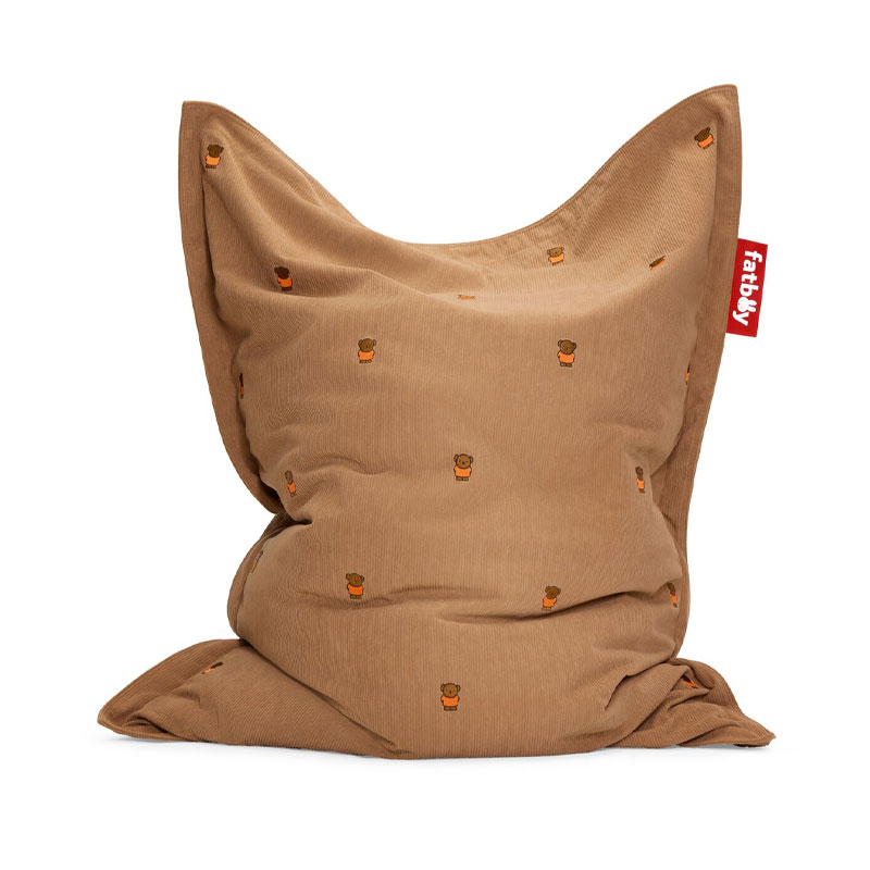 Angers Nantes Bordeaux Rennes Paris Mans Tours Nice Icônes fauteuil Fatboy X Miffy Boris Cord Enfant Pouf Original Beige velour 3