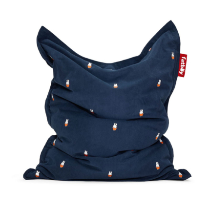 Angers Nantes Bordeaux Rennes Paris Mans Tours Nice Icônes fauteuil Fatboy X Miffy Point Cord Enfant Pouf Original Bleu velour 1