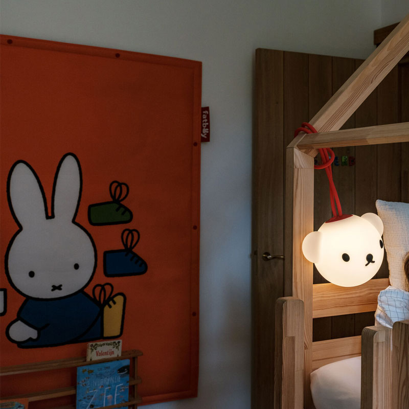 Angers Nantes Bordeaux Rennes Tours Paris Lyon Lilles Nice Icônes Lampe Batterie Fatboy X Miffy Bolleke Rouge led  Boris 3