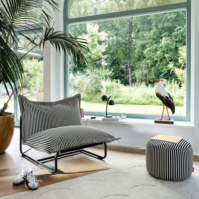 Angers Nantes Paris Bordeaux Rennes Mans Tours Icones Fatboy Pouf Original Slim Terry Black Crème Jukka Setälä 3