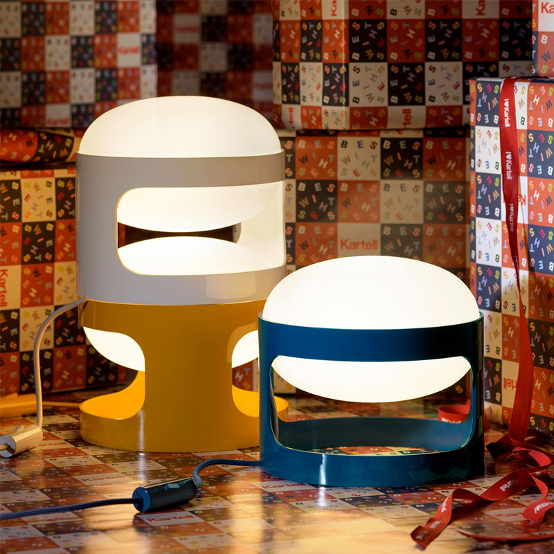 Angers Nantes Bordeaux Mans Rennes Tours Paris Laval Lyon Lilles Nice Icônes Kartell KD28 Bleu Petrole Lampe Joe Colombo 6