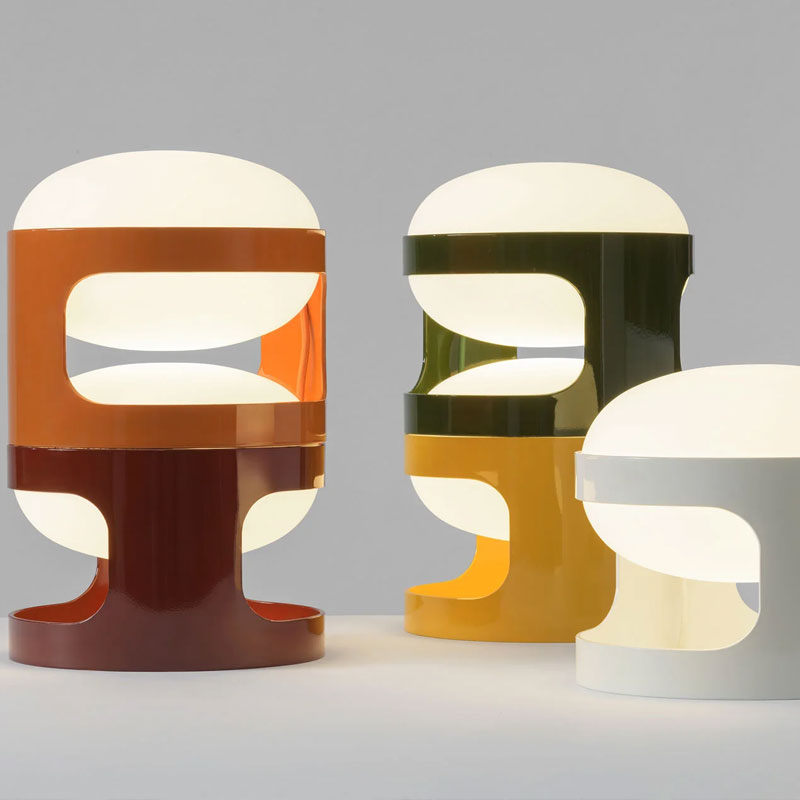 Angers Nantes Bordeaux Mans Rennes Tours Paris Laval Lyon Lilles Nice Icônes Kartell KD28 Moutarde Lampe Joe Colombo 7