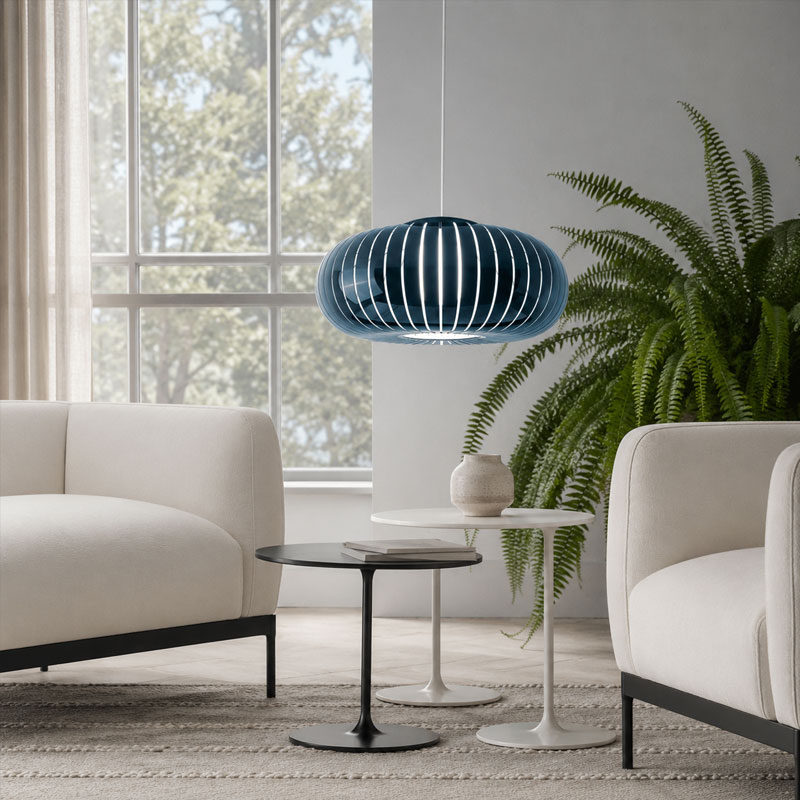 Angers Nantes Bordeaux Mans Rennes Tours Paris Laval Lyon Nice Icônes Kartell suspension Teresa Bleu Petrole brillant Laviani 4