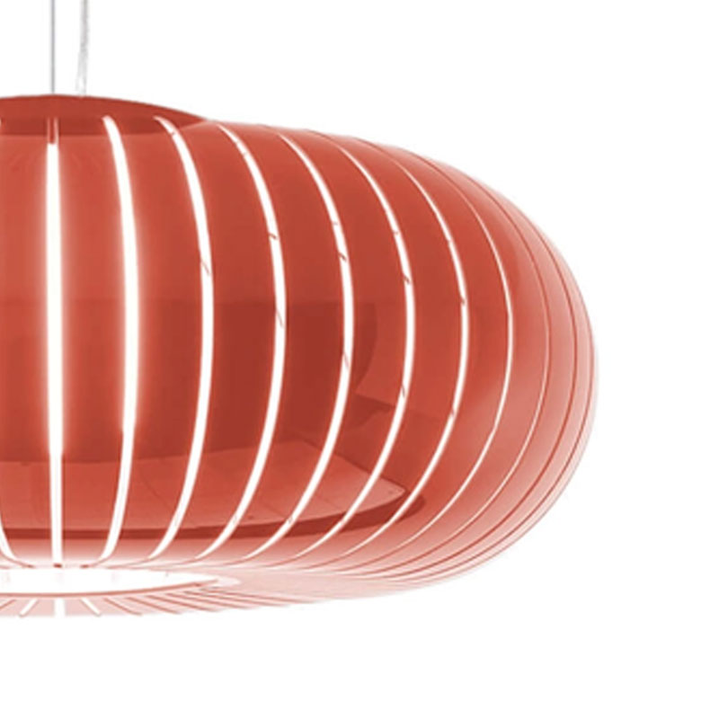 Angers Nantes Bordeaux Mans Rennes Tours Paris Laval Lyon Nice Icônes Kartell suspension Teresa Rouge Orangé brillant Laviani 2