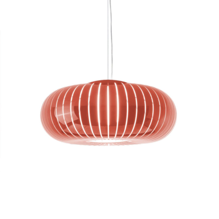 Angers Nantes Bordeaux Mans Rennes Tours Paris Laval Lyon Nice Icônes Kartell suspension Teresa Rouge Orangé brillant Laviani 3