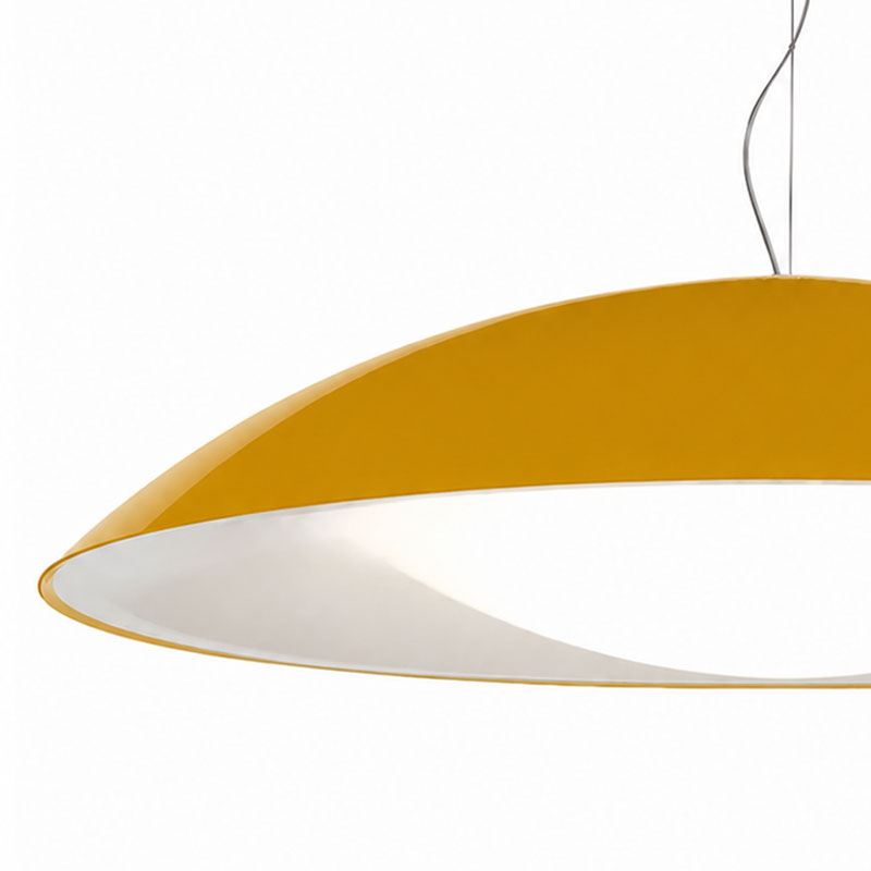 Angers Nantes Bordeaux Mans Rennes Tours Paris Laval Lyon Nice Icônes Kartell suspension Neutra Jaune Moutarde brillant Laviani 1
