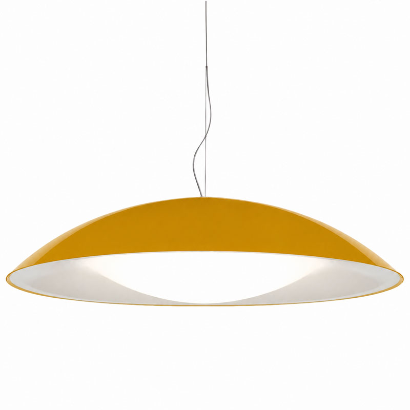 Angers Nantes Bordeaux Mans Rennes Tours Paris Laval Lyon Nice Icônes Kartell suspension Neutra Jaune Moutarde brillant Laviani 2