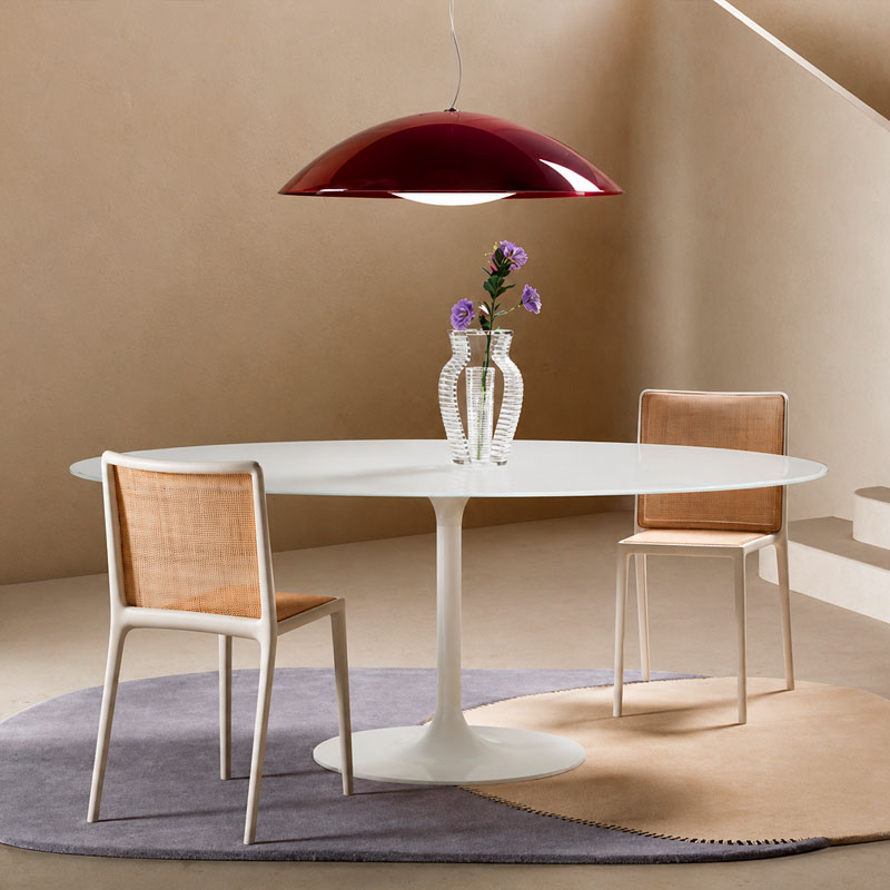Angers Nantes Bordeaux Mans Rennes Tours Paris Laval Lyon Nice Icônes Kartell suspension Neutra Rouge Bordeaux brillant Laviani 1