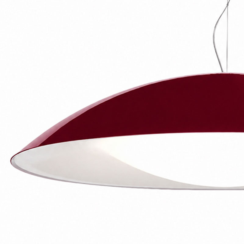 Angers Nantes Bordeaux Mans Rennes Tours Paris Laval Lyon Nice Icônes Kartell suspension Neutra Rouge Bordeaux brillant Laviani 4