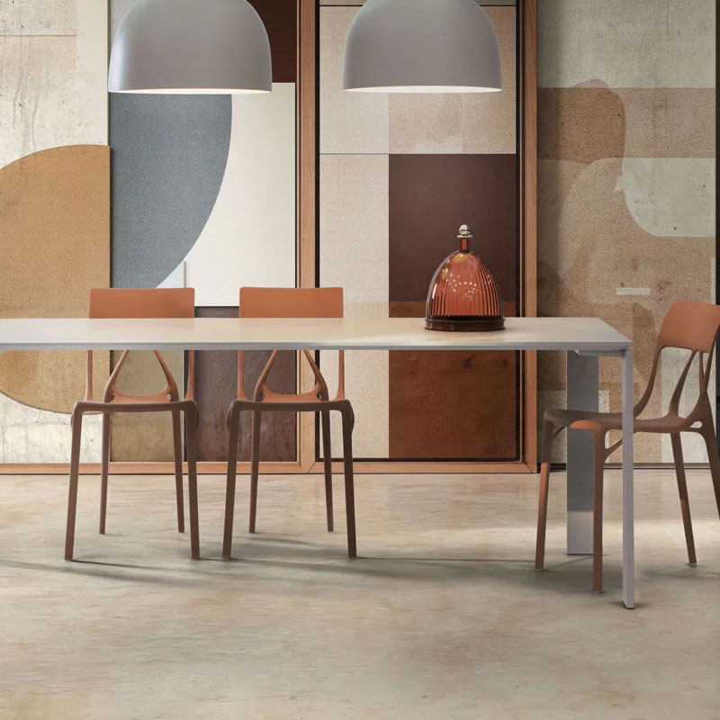 Angers Nantes Bordeaux Mans Rennes Tours Paris Laval Niort Icônes Kartell rallonge Table Extensible Four Beige Mat Fenix Laviani 5