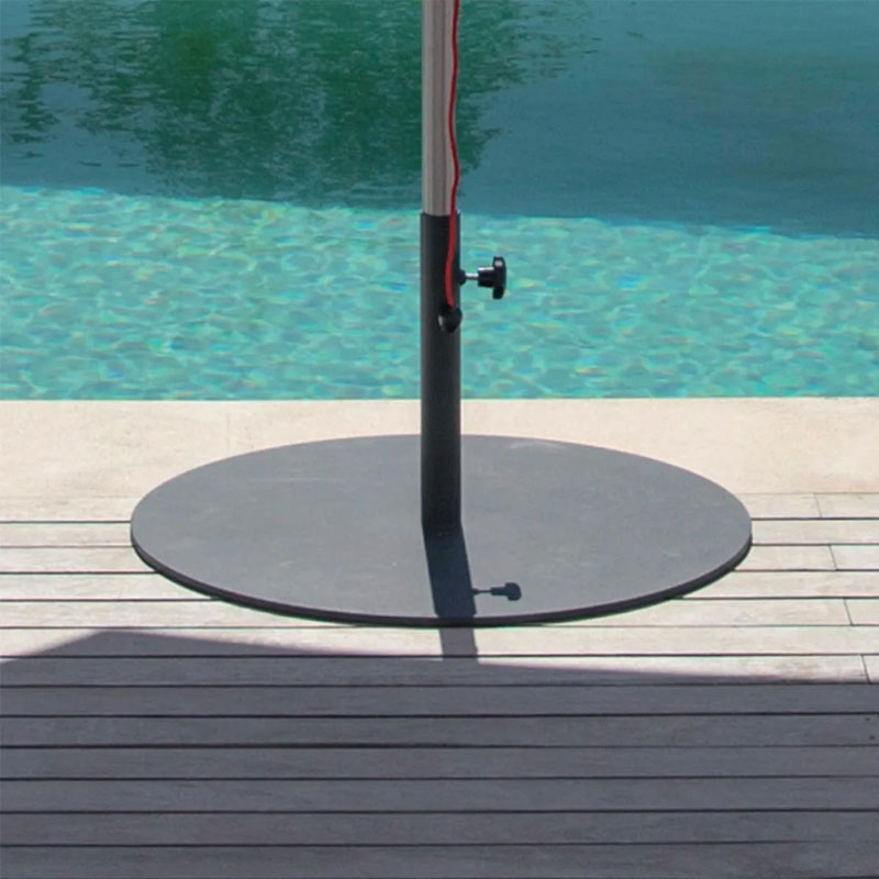 Angers Nantes Bordeaux Mans Rennes Tours Paris Lyon Lilles Nice Icônes Fatboy Base Parasol Anthracite Support metal 2