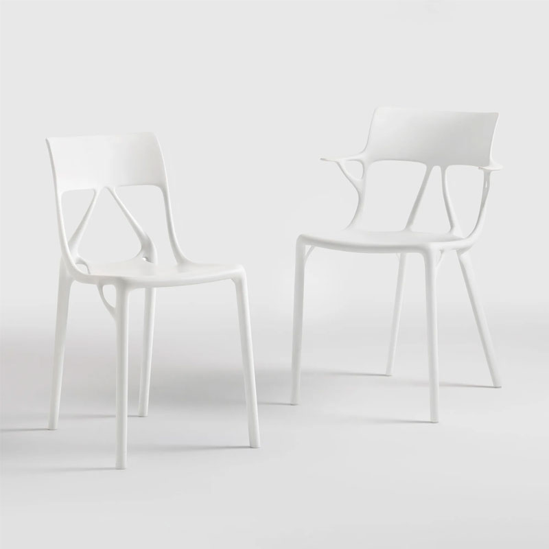 Angers Nantes Bordeaux Mans Rennes Tours Paris Orleans Laval Niort Icônes Kartell Chaise A.I Blanc Lite Philippe Starck 0
