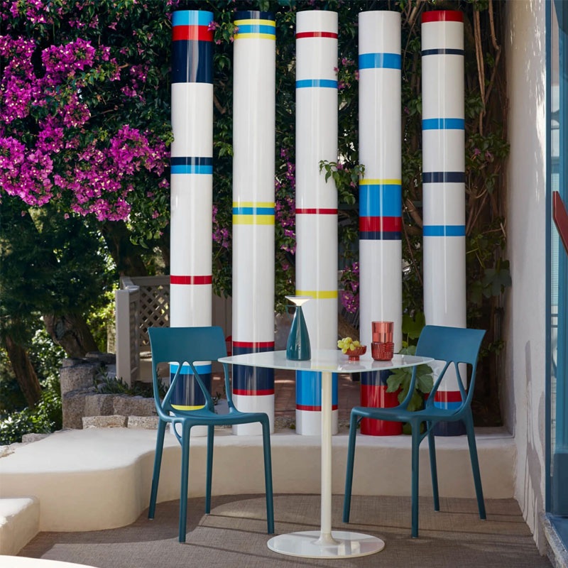 Angers Nantes Bordeaux Mans Rennes Tours Paris Orleans Laval Niort Icônes Kartell Chaise A.I Bleu Petrole Lite Philippe Starck 3
