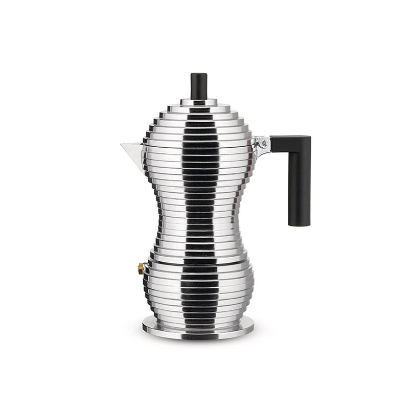 Angers Nantes Bordeaux Rennes Paris Mans Tours Lille Nice Lyon Icônes Alessi Cafetière expresso Pulcina Noir Michele DE LUCCHI