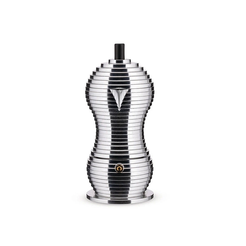 Angers Nantes Bordeaux Rennes Paris Mans Tours Lille Nice Lyon Icônes Alessi Cafetière expresso Pulcina Noir Michele DE LUCCHI 1