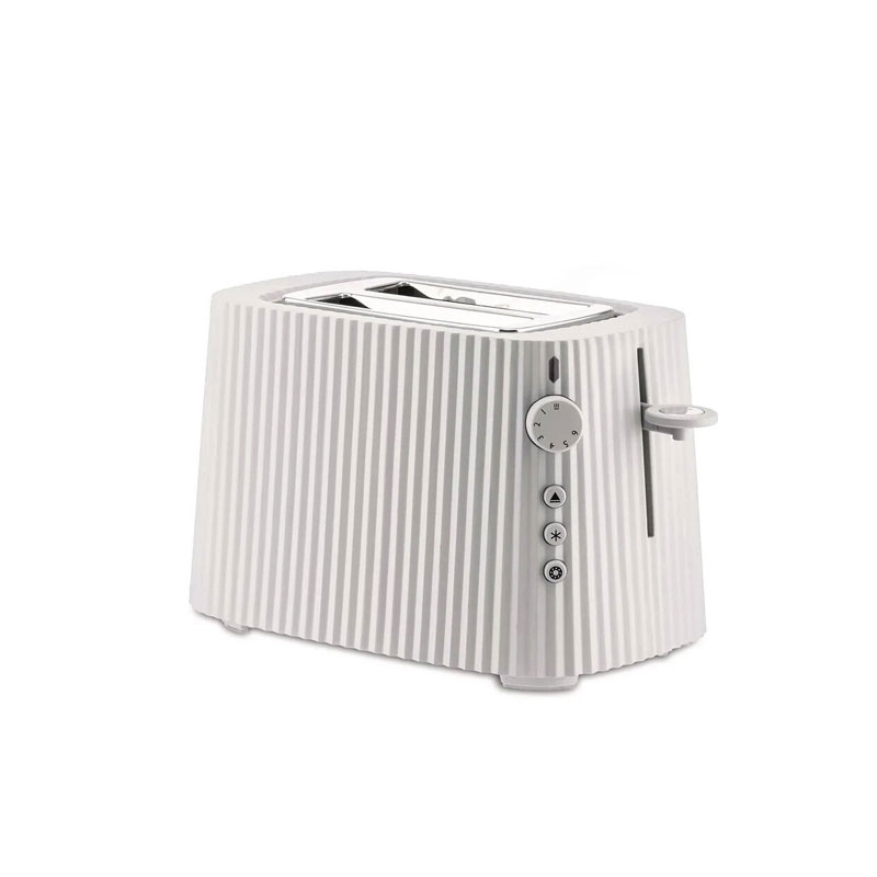 Angers Nantes Bordeaux Rennes Paris Mans Tours Lille Nice Lyon Icônes Alessi Grille Pain Toaster Plissé Blanc Michele DE LUCCHI