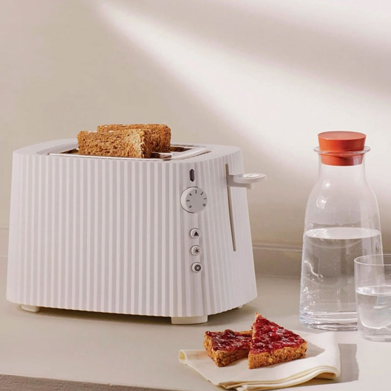 Angers Nantes Bordeaux Rennes Paris Mans Tours Lille Nice Lyon Icônes Alessi Grille Pain Toaster Plissé Blanc Michele DE LUCCHI 1