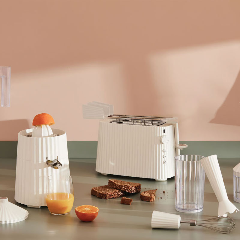 Angers Nantes Bordeaux Rennes Paris Mans Tours Lille Nice Lyon Icônes Alessi Grille Pain Toaster Plissé Blanc Michele DE LUCCHI 6