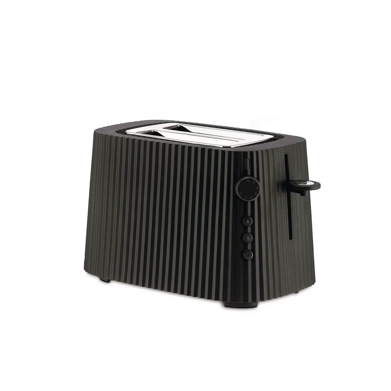Angers Nantes Bordeaux Rennes Paris Mans Tours Lille Nice Lyon Icônes Alessi Grille Pain Toaster Plissé Noir Michele DE LUCCHI