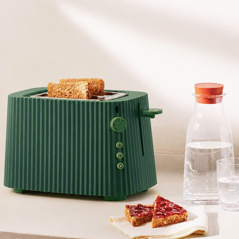 Angers Nantes Bordeaux Rennes Paris Mans Tours Lille Nice Lyon Icônes Alessi Grille Pain Toaster Plissé vert Michele DE LUCCHI 2