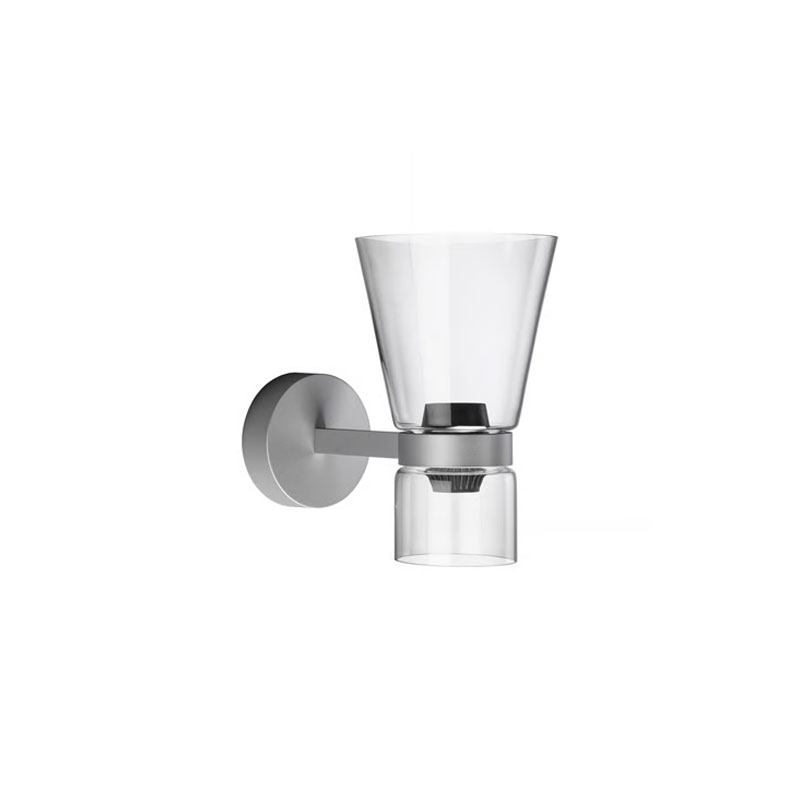 Angers Nantes Bordeaux Rennes Paris Mans Tours Lille Nice Lyon Icônes Flos Applique Nocturne 2 cone Argent Verre Konstantin Grcic 2