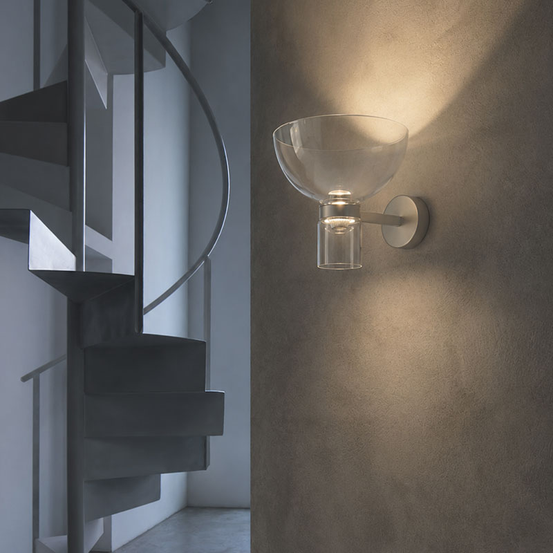 Angers Nantes Bordeaux Rennes Paris Mans Tours Lille Nice Lyon Icônes Flos Applique Nocturne 2 cone Argent Verre Konstantin Grcic 4