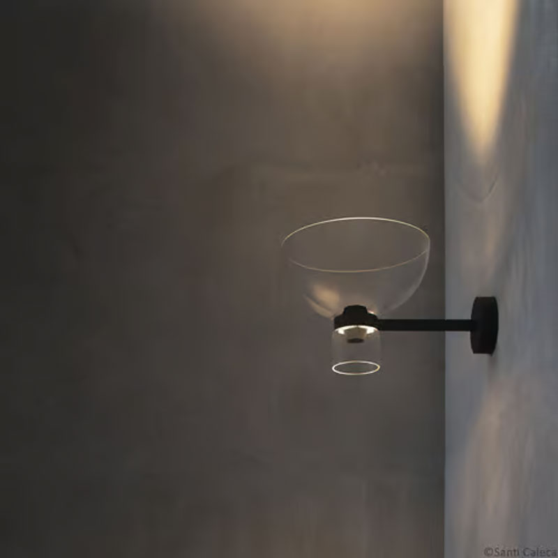 Angers Nantes Bordeaux Rennes Paris Mans Tours Lille Nice Lyon Icônes Flos Applique Nocturne 2 cone Noir Verre Konstantin Grcic 1