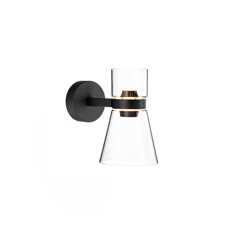 Angers Nantes Bordeaux Rennes Paris Mans Tours Lille Nice Lyon Icônes Flos Applique Nocturne 2 cone Noir Verre Konstantin Grcic 2