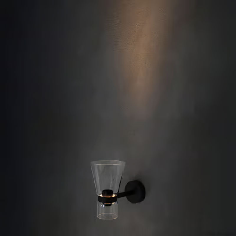 Angers Nantes Bordeaux Rennes Paris Mans Tours Lille Nice Lyon Icônes Flos Applique Nocturne 2 cone Noir Verre Konstantin Grcic 5