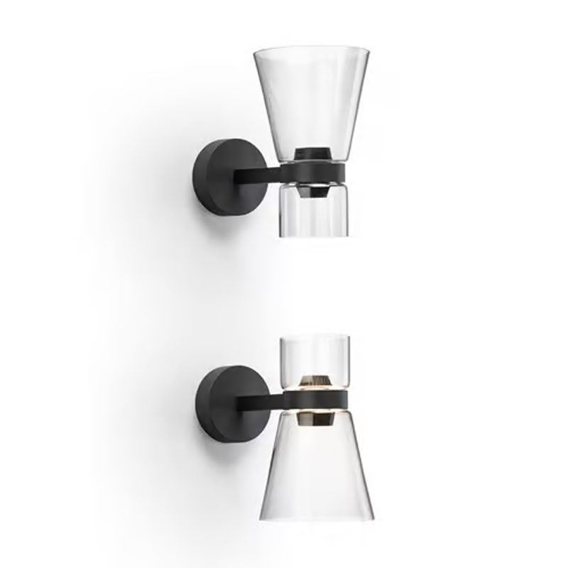 Angers Nantes Bordeaux Rennes Paris Mans Tours Lille Nice Lyon Icônes Flos Applique Nocturne 2 cone Noir Verre Konstantin Grcic 7