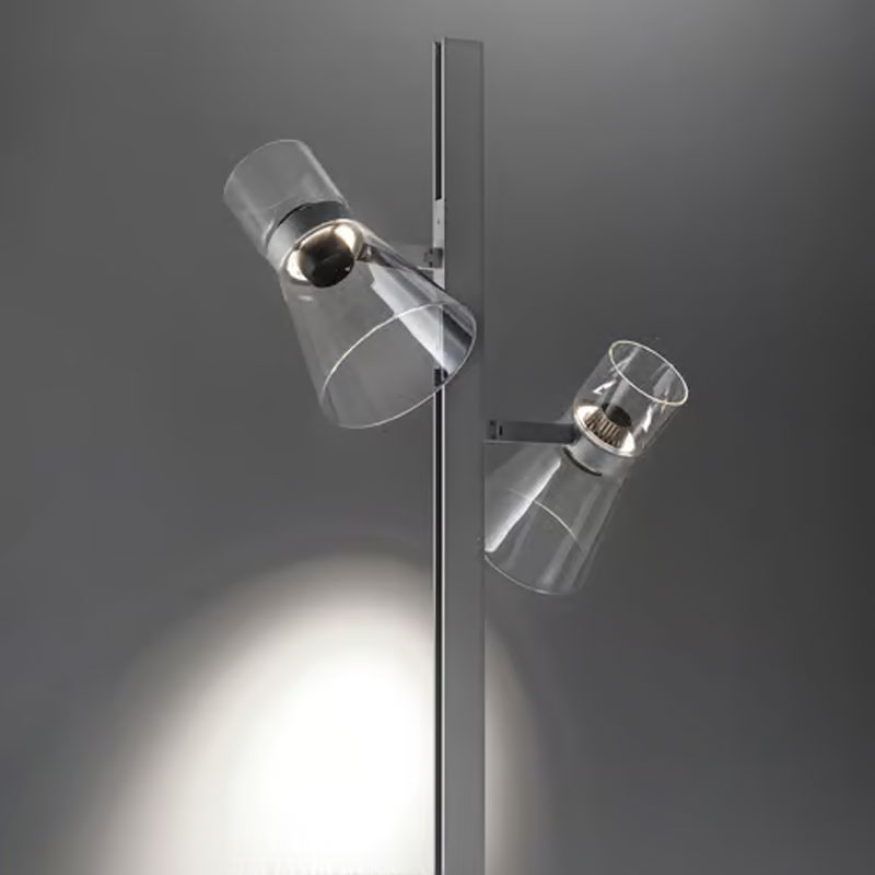 Angers Nantes Bordeaux Rennes Paris Mans Tours Lille Nice Lyon Icônes Flos Lampadaire Nocturne 2 Argent Verre Konstantin Grcic 4