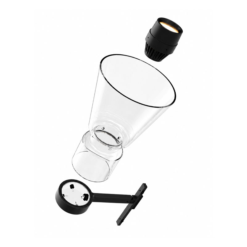 Angers Nantes Bordeaux Rennes Paris Mans Tours Lille Nice Lyon Icônes Flos Lampadaire Nocturne 2 Noir Verre Konstantin Grcic 0