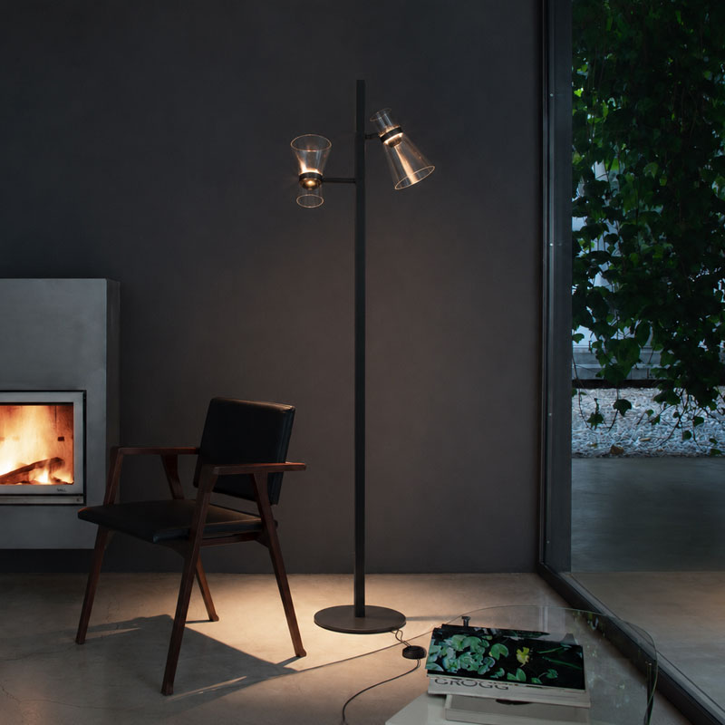 Angers Nantes Bordeaux Rennes Paris Mans Tours Lille Nice Lyon Icônes Flos Lampadaire Nocturne 2 Noir Verre Konstantin Grcic 9