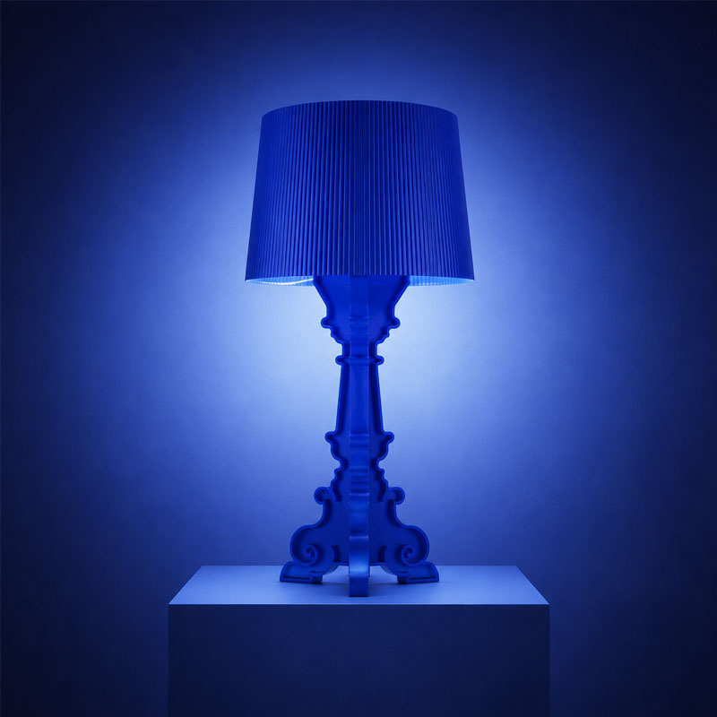 Angers Nantes Bordeaux Rennes Paris Mans Tours Lille Nice Lyon Icônes Kartell Bourgie Lampe Bleu Mat Bourgie Ferruccio Laviani 4