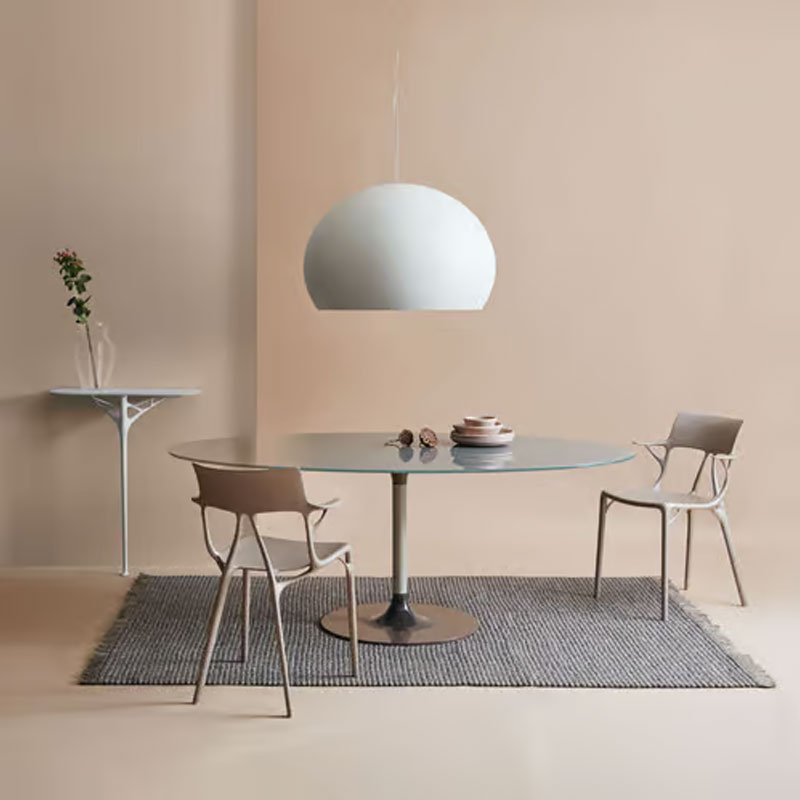 Angers Nantes Bordeaux Rennes Tours Mans Lyon Lille Poitiers Nice Icônes Kartell Console Soft Touch Blanc A.I Starck 3