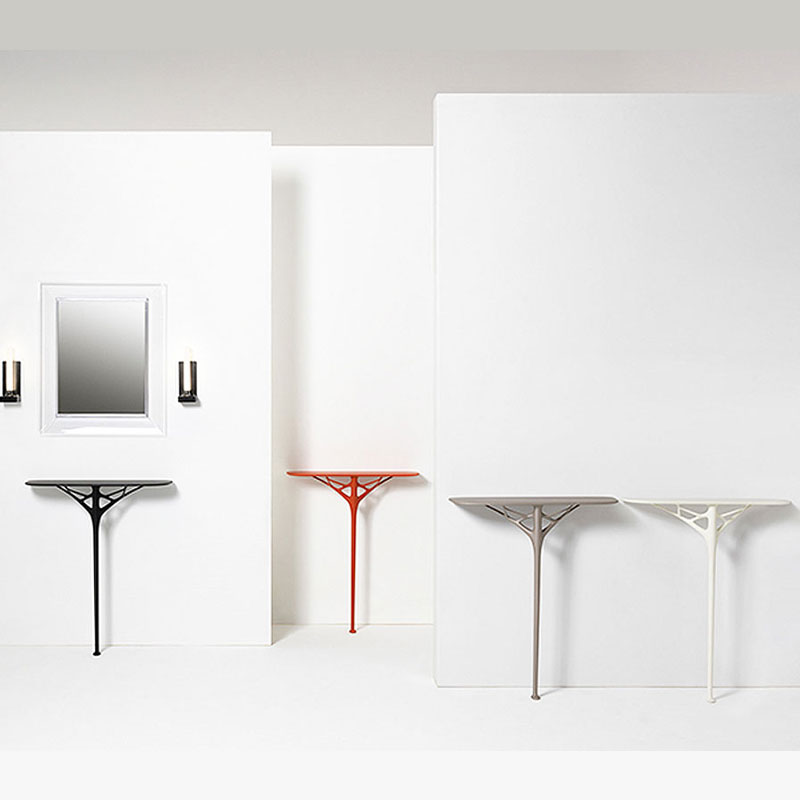 Angers Nantes Bordeaux Rennes Tours Mans Lyon Lille Poitiers Nice Icônes Kartell Console Soft Touch Blanc A.I Starck 6
