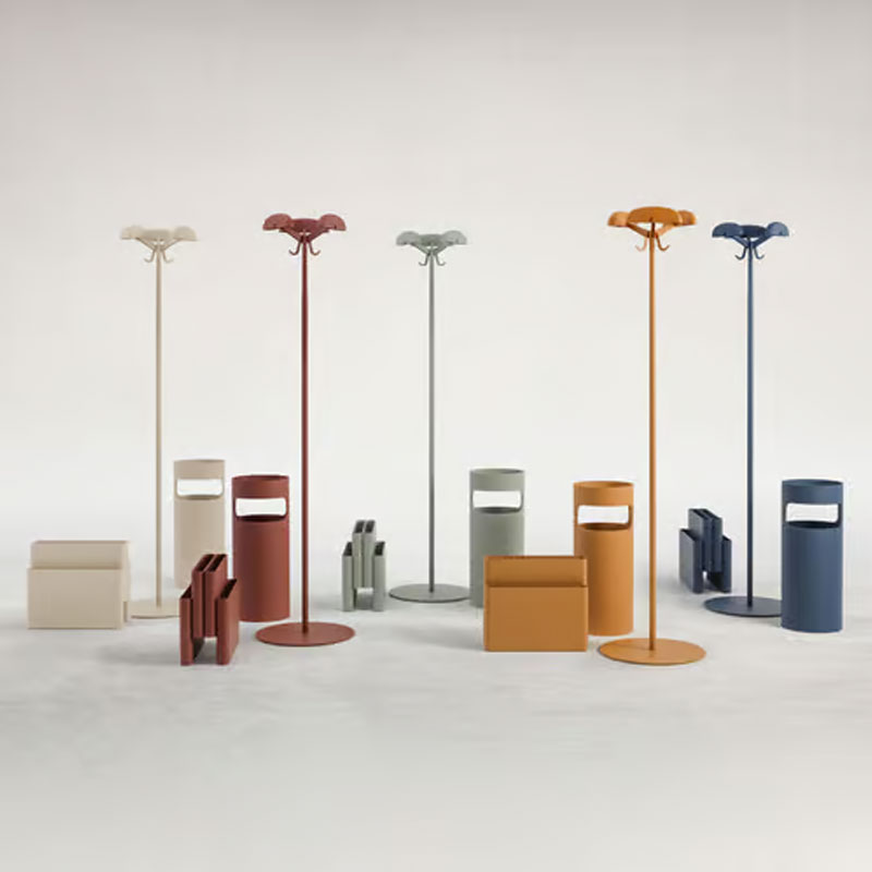 Angers Nantes Paris Bordeaux Mans Laval Tours Paris Nice Rennes Icônes Kartell Porte parapluie accessoire Marron Orange  mat Colombini 6