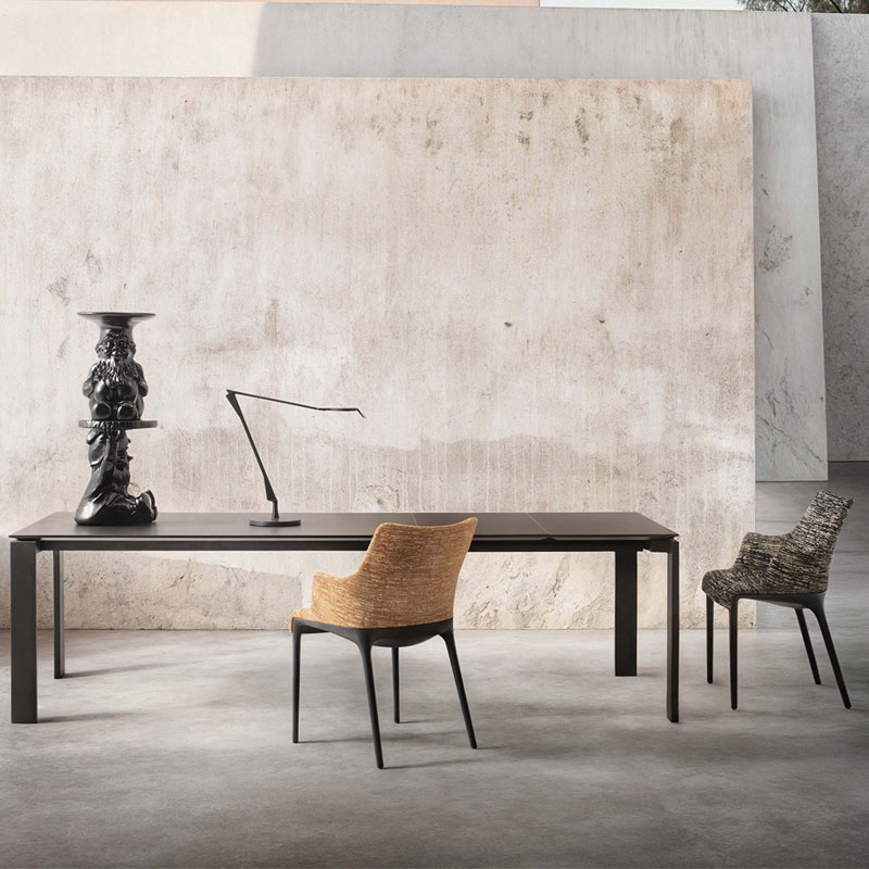 Angers Nantes Paris Rennes Tours Laval Icones Kartell Table Four Noir mat Extensible Soft Ferruccio Laviani 6