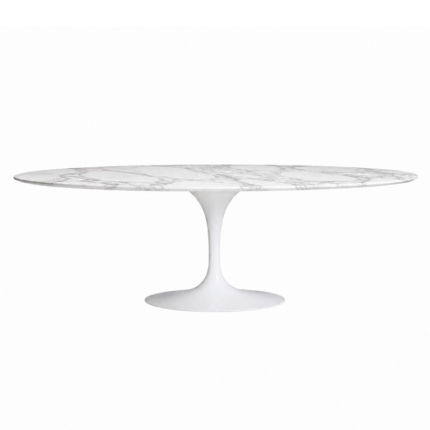 Angers Nantes Paris Baule Arcachon Caen Royan Icônes Table Saarinen Ovale 244 Knoll Marbre Arabescato Blanc Quickship 6