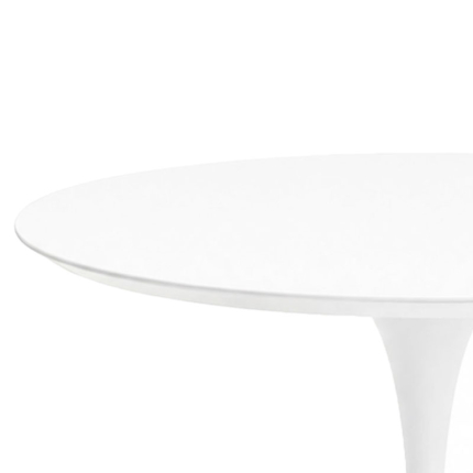 Angers Nantes Paris Baule Bordeaux Rennes Mans Poitiers Icônes table repas Saarinen Ø137 Knoll Stratifié Blanc Quickship 2