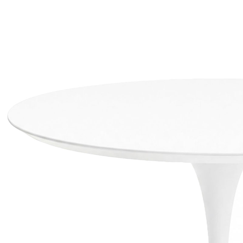 Angers Nantes Paris Baule Bordeaux Rennes Mans Poitiers Icônes table repas Saarinen Ø137 Knoll Stratifié Blanc Quickship 2
