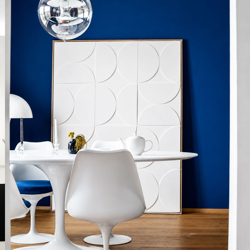 Angers Nantes Paris Baule Bordeaux Rennes Mans Poitiers Icônes table repas Saarinen Ø137 Knoll Stratifié Blanc Quickship 7