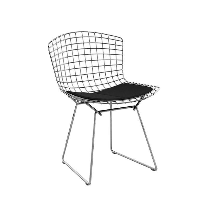 Angers Nantes Paris Bordeaux Rennes Lyon Nice Icônes Galette Coussin Chaise Tabouret Noir Tonus Knoll Quickship Bertoia 01