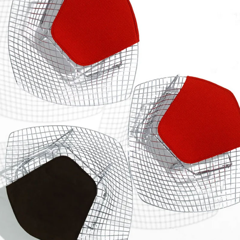 Angers Nantes Paris Bordeaux Rennes Nice Icônes assise Fauteuil coussin Diamant Bertoia Noir Tonus Knoll Quickship 2