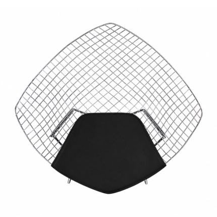 Angers Nantes Paris Bordeaux Rennes Nice Icônes assise Fauteuil coussin Diamant Bertoia Noir Tonus Knoll Quickship 5
